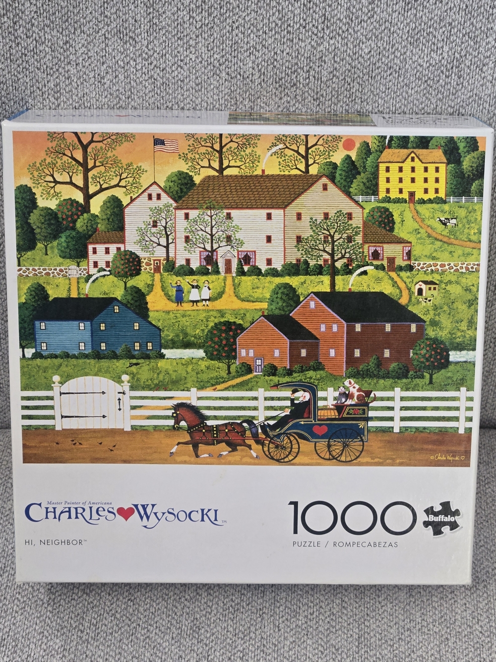 Charles Wysocki 'Hi, Neighbor' 1000-Piece Jigsaw Puzzle -Buffalo Games